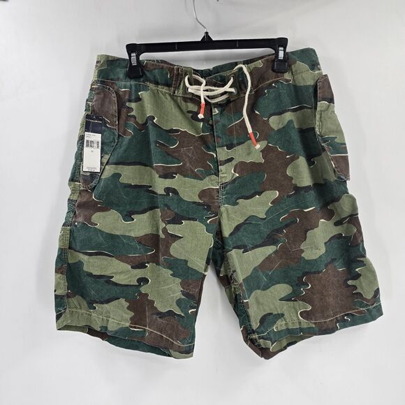 Polo Ralph Lauren Swim Trunks Board Shorts Mens 32 Belgian Jigsaw Camo 10" New - Picture 1 of 5